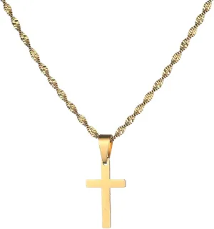Small Cross Necklace for Women Cross Pendant Necklaces Gold Color Crosses Small Jesus Jewelry
