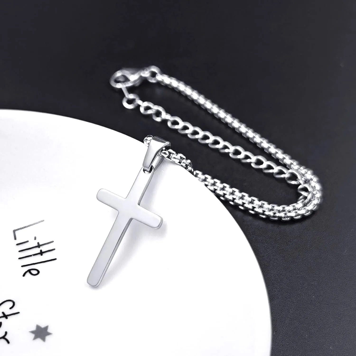 Small Cross Pendant Necklace for Women Simple Cross Necklaces Mothers Day Birthday Gifts for Women