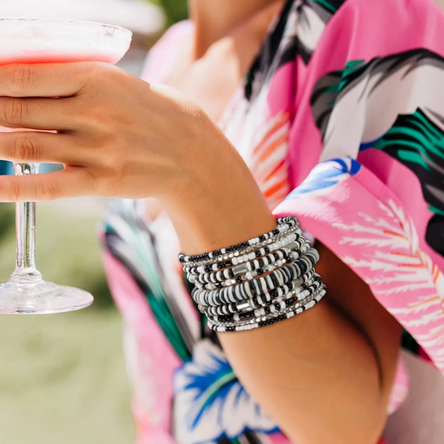 SPUNKYsoul Handmade Bohemian Coil Spring Bracelet for Women Collection