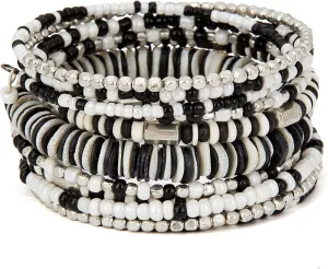 SPUNKYsoul Handmade Bohemian Coil Spring Bracelet for Women Collection