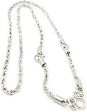 Stainless Steel Necklace Chain 3 Hoops for Thai amulets 26 inches Men Women Jewelry Fashionable