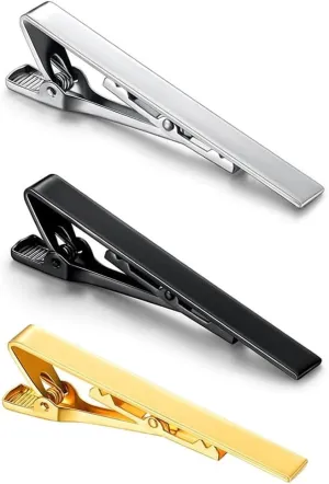 Stainless Steel Polished Tie Clip Men's Dress Shirt Clip Men Women Business