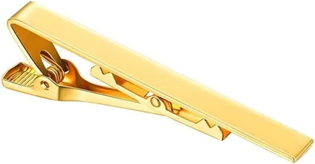 Stainless Steel Polished Tie Clip Men's Dress Shirt Clip Men Women Business