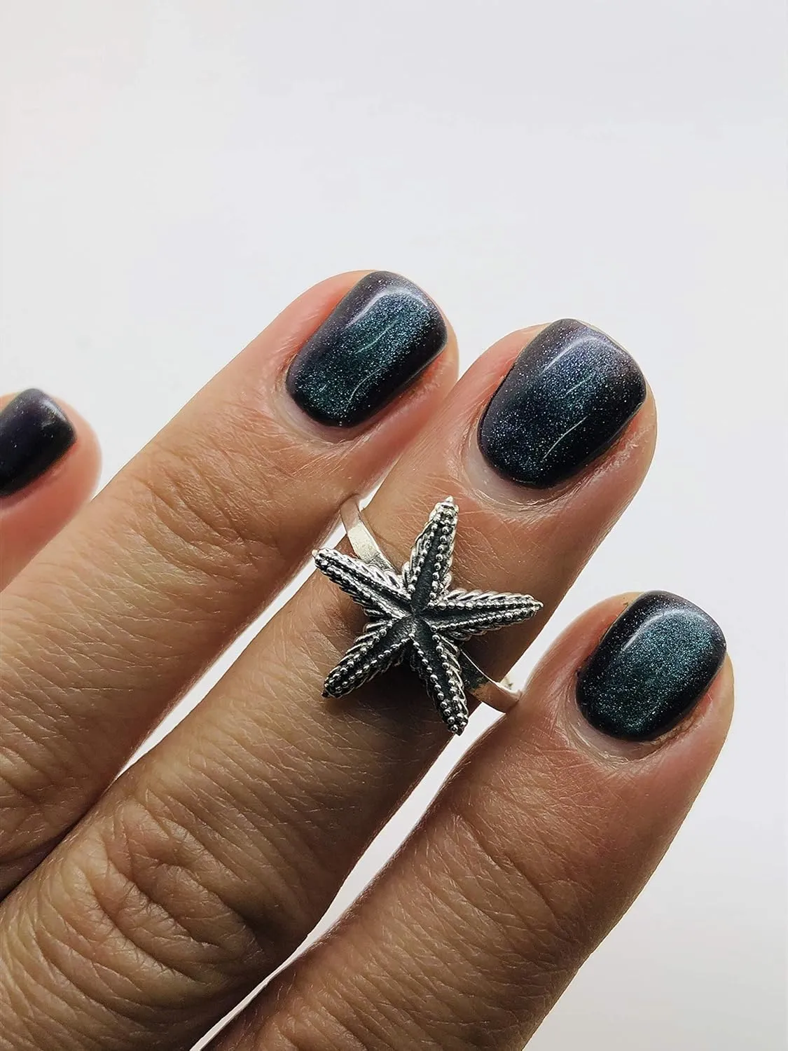 Starfish- Delicate Ring- 925 Sterling Silver - Animal Sea Jewelry - Fashionable And Stylish For Women -Us Size 6-9