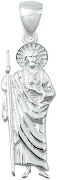 Sterling Silver Jesus Sheperd Wholesale Pendant High Polished Christian Charm