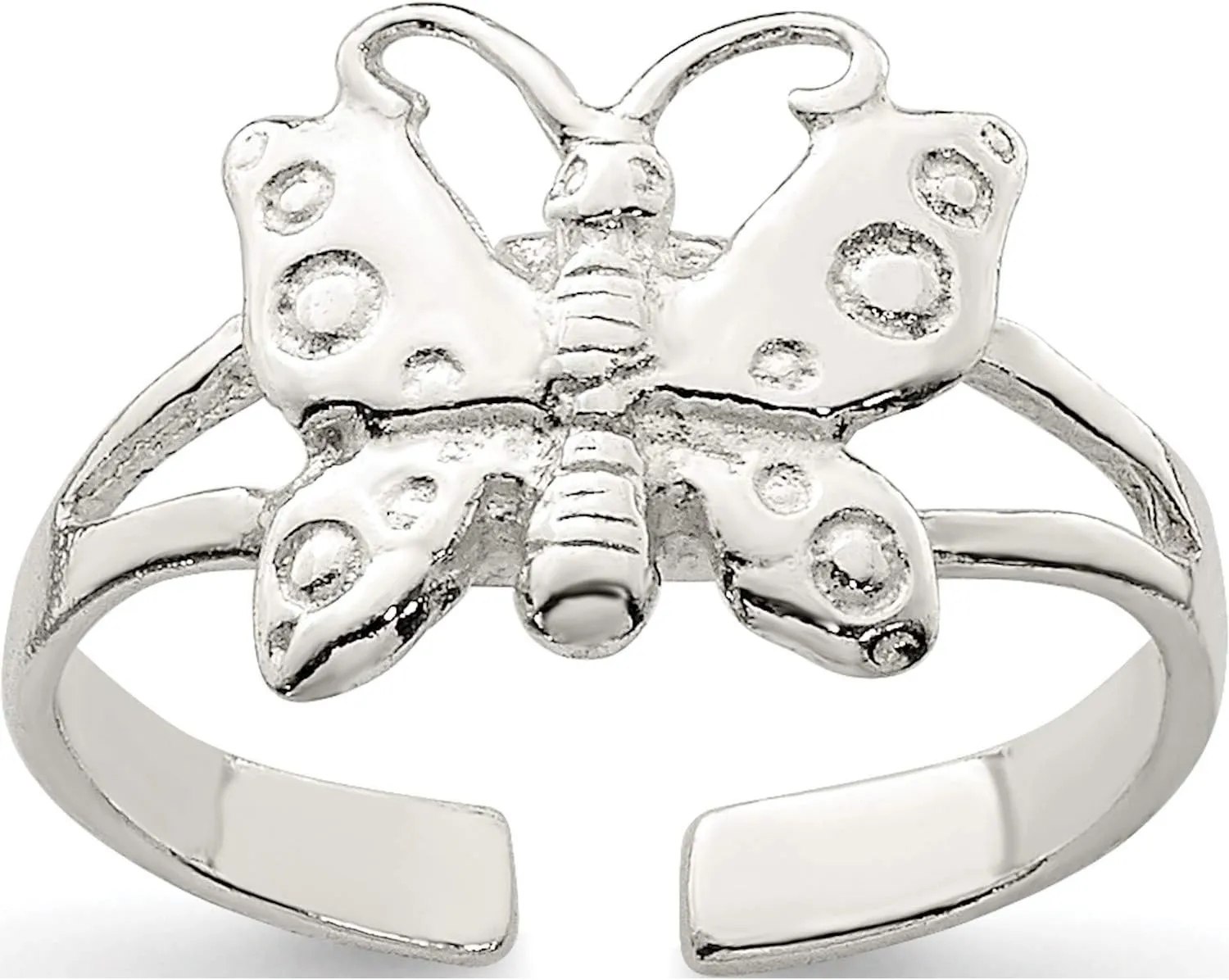 Sterling Silver Polished Fancy Toe Ring - Jewelry By Sweet Pea