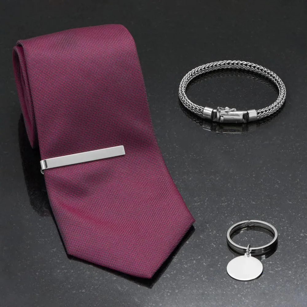 Sterling Silver Polished Tie Bar Mens - Made in The USA
