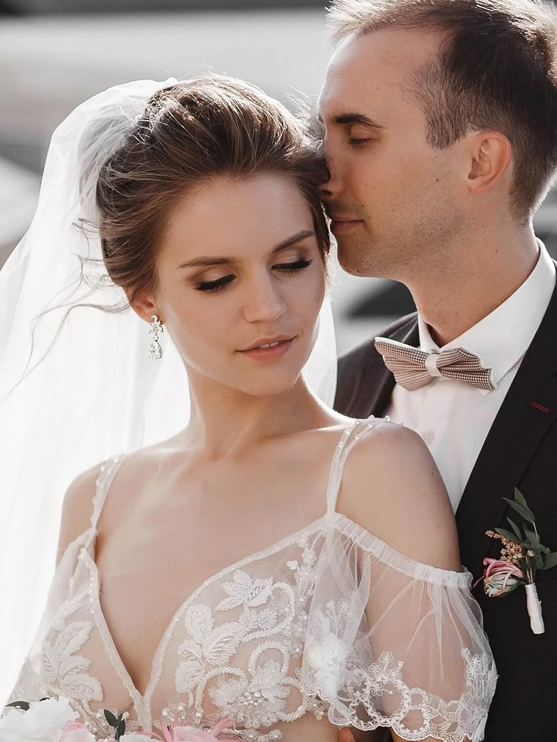 SWEETV Elegant Bridal Wedding Earrings for Brides, Bridesmaids, Cubic Zirconia Teardrop Dangle Earrings for Women Formal Jewelry