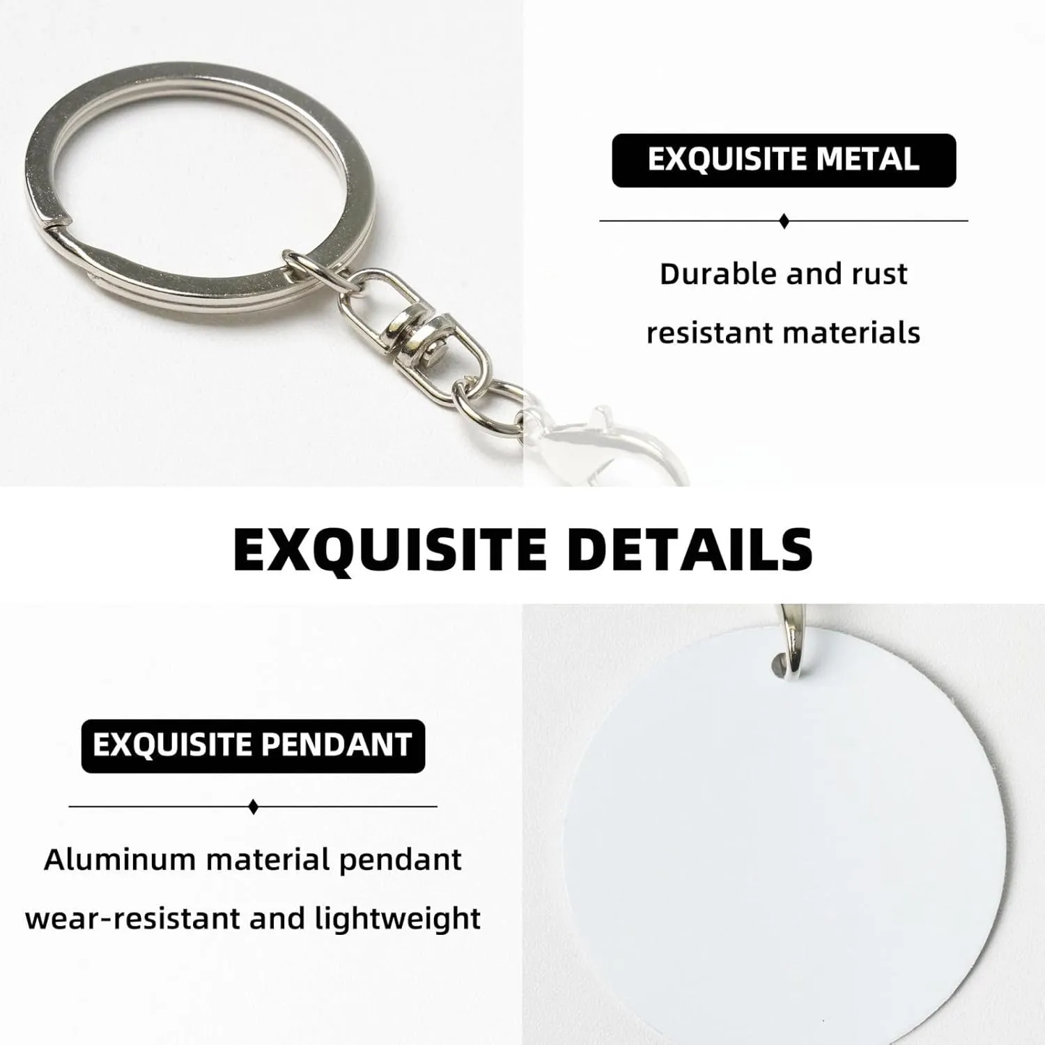 Swimming Pool Keychain, Key Chain Keychains Organizer Keyring for Women Men