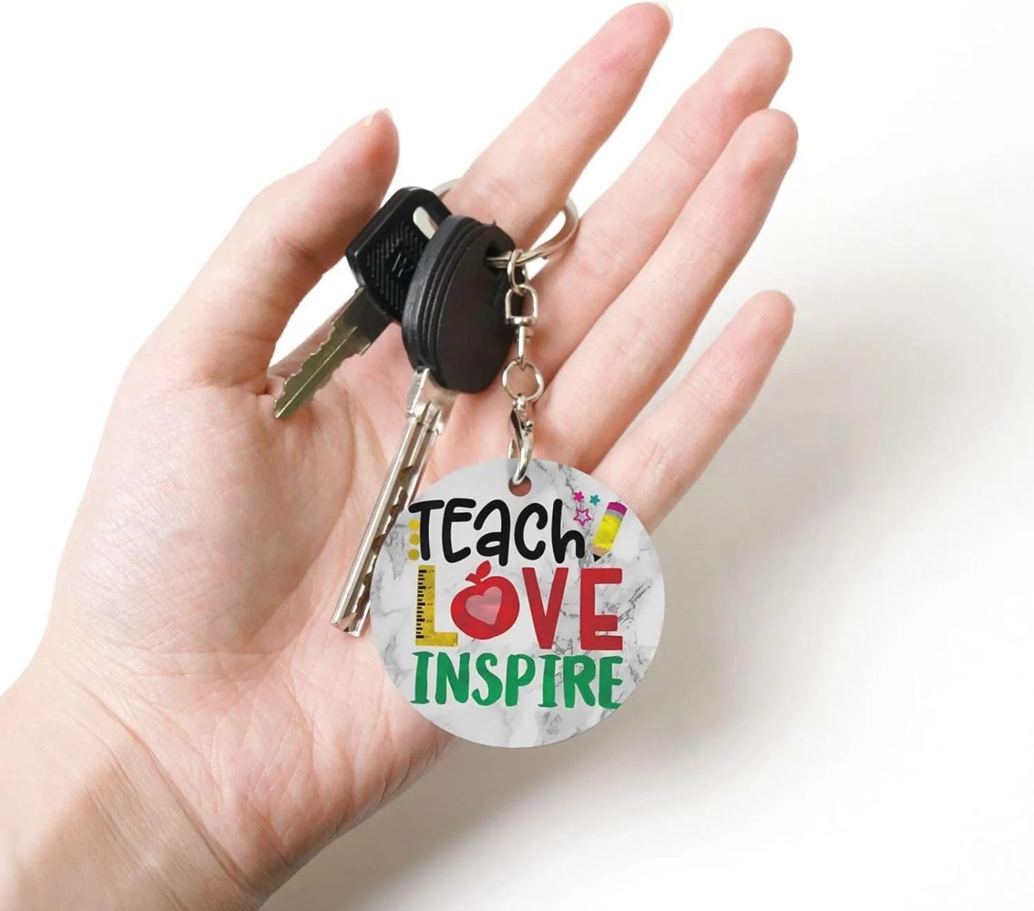 Swimming Pool Keychain, Key Chain Keychains Organizer Keyring for Women Men