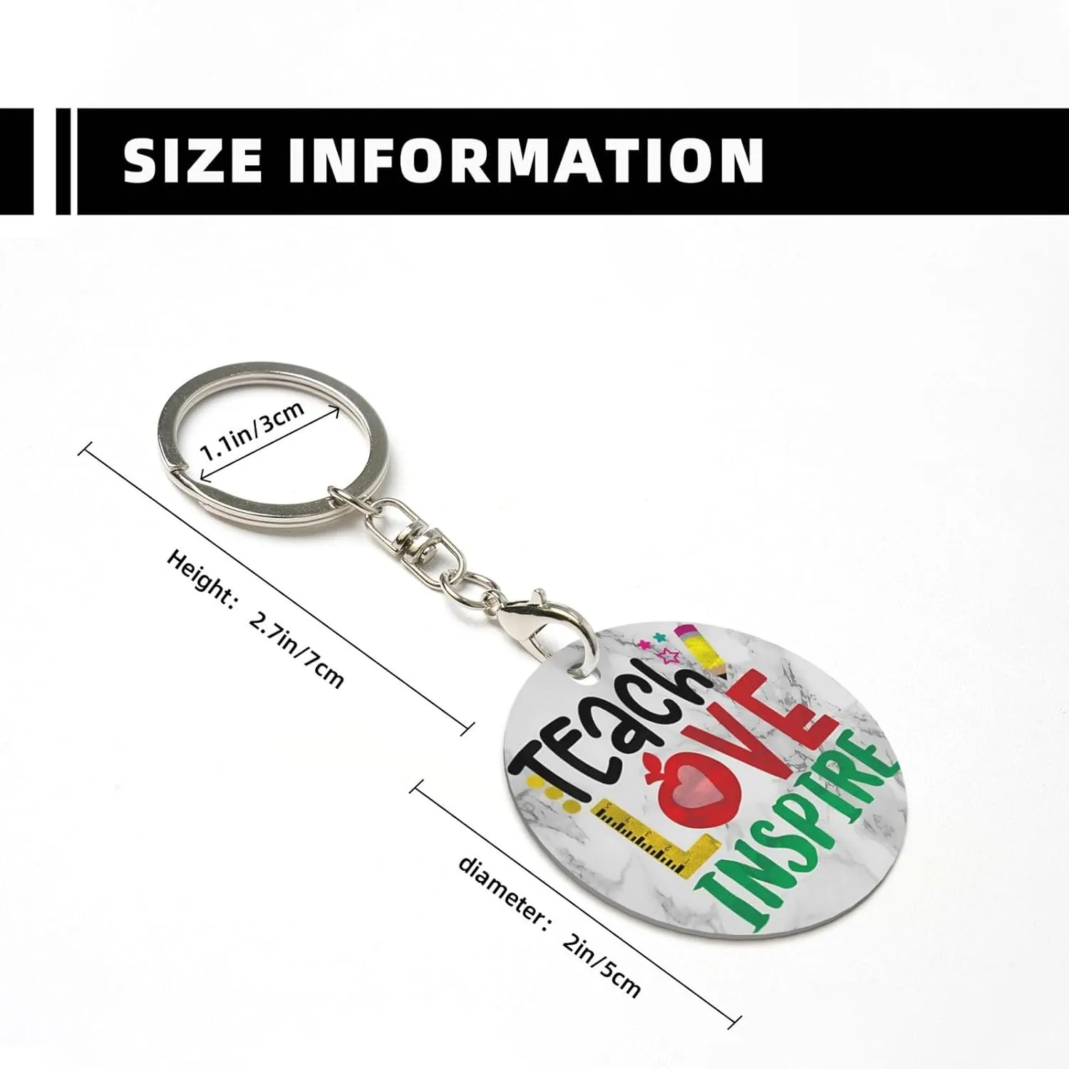 Swimming Pool Keychain, Key Chain Keychains Organizer Keyring for Women Men
