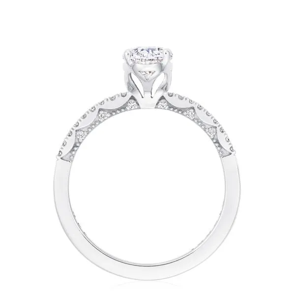 Tacori 14K White Gold Oval Solitaire Engagement Ring P104OV75X55FW