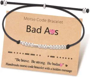 Tarsus Morse Code Bracelets, Funny Birthday Gifts for Women Friend Bracelet