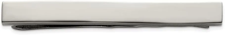 The Black Bow Titanium Polished Tie Bar, 5 x 51mm