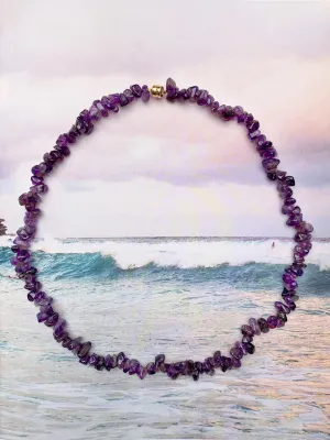 The Surfer Boy Necklace (Amethyst)