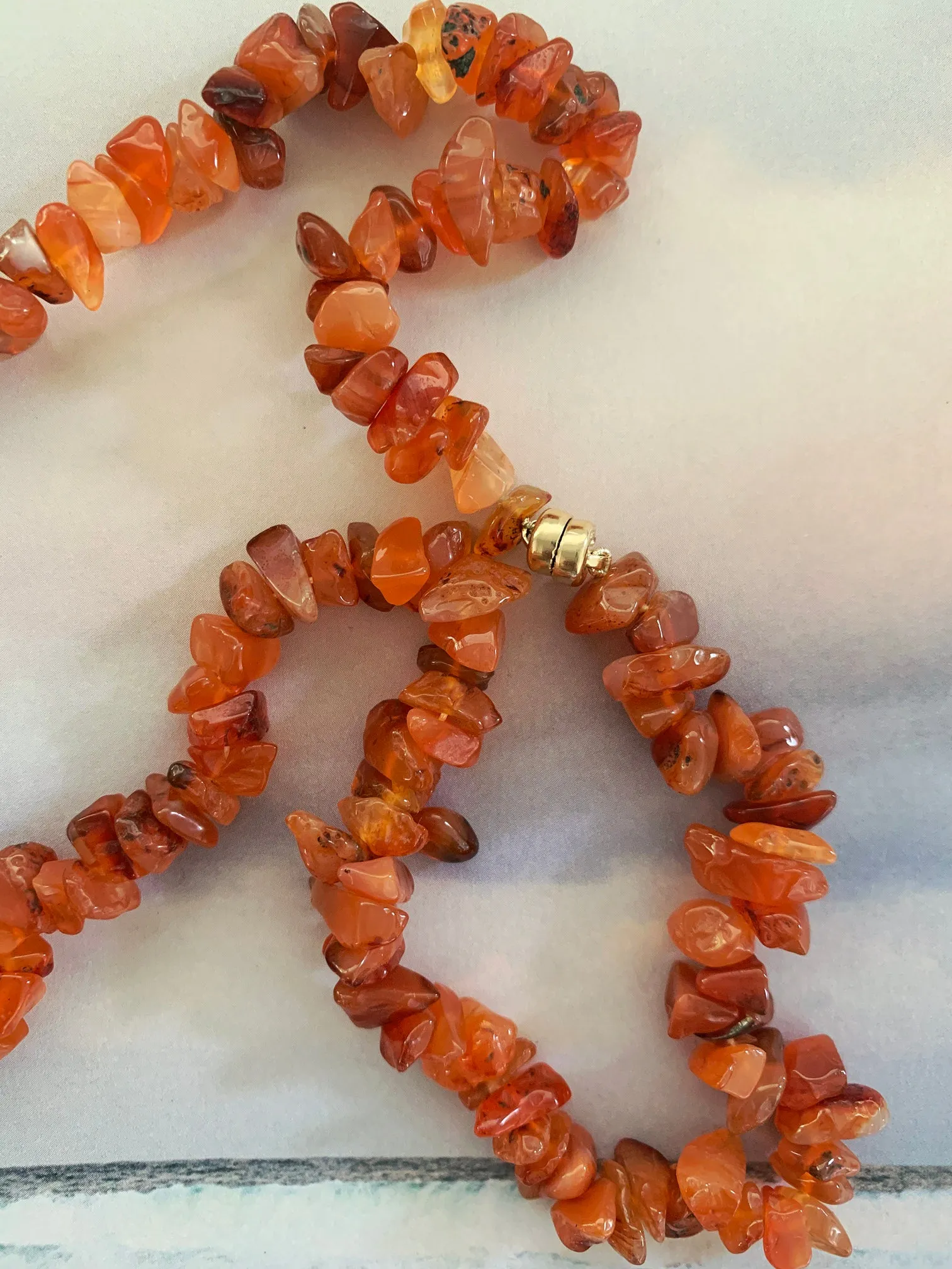 The Surfer Boy Necklace (Carnelian)