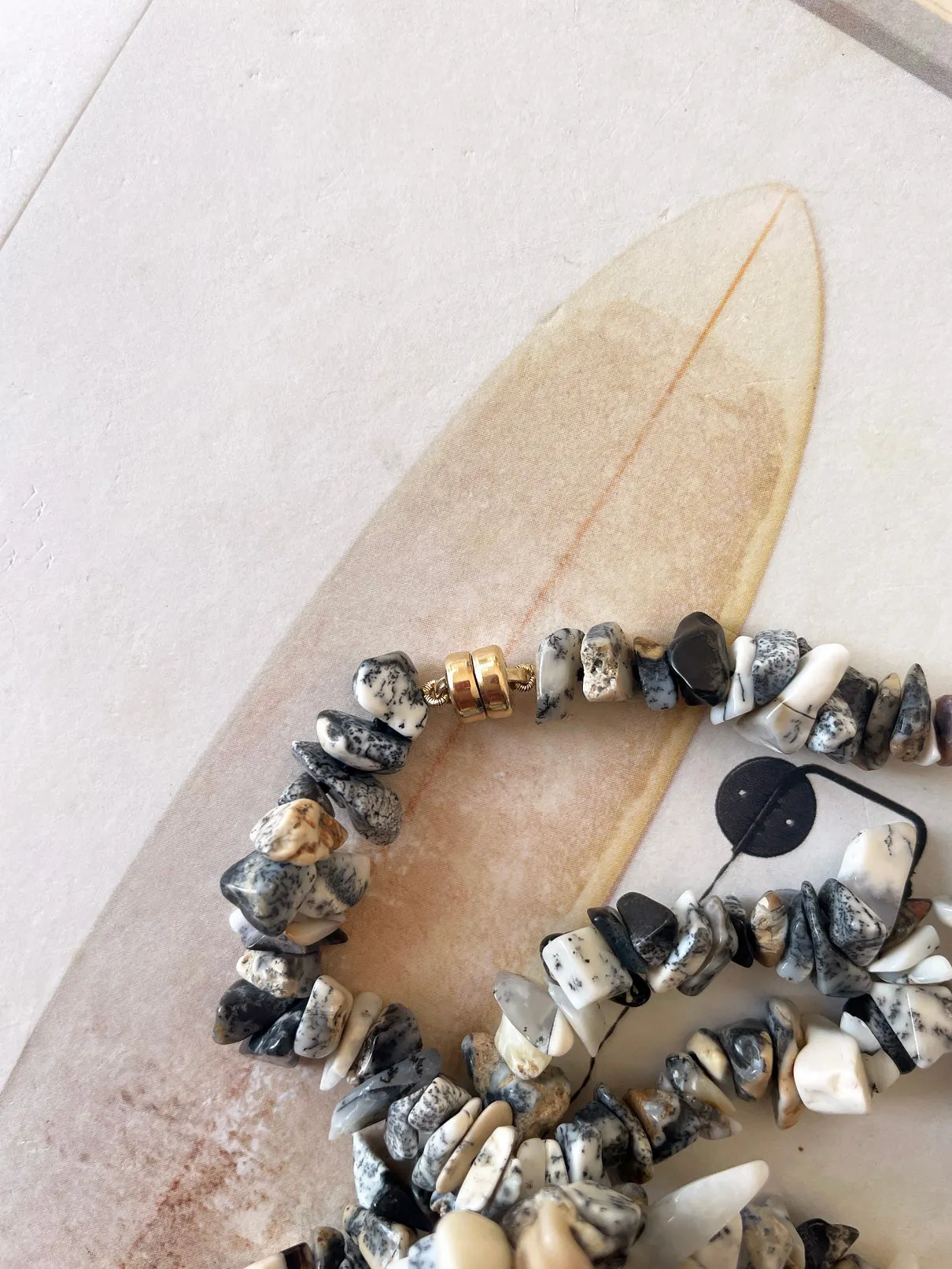 The Surfer Boy Necklace (Dendritic Agate)