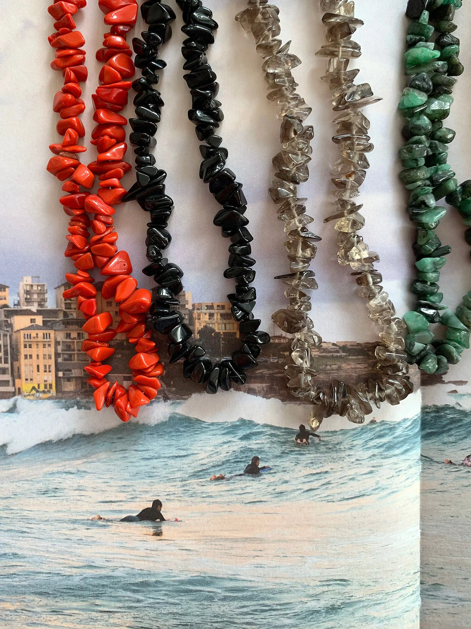The Surfer Boy Necklace (Smoky Quartz)