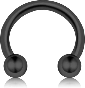 Titanium 16G Horseshoe Rings internally threaded Spikes Nose Septum Hoop Earring Eyebrow Tragus Lip Rings Daith Helix 6-12mm Smily Piercing Jewelry for Women Men