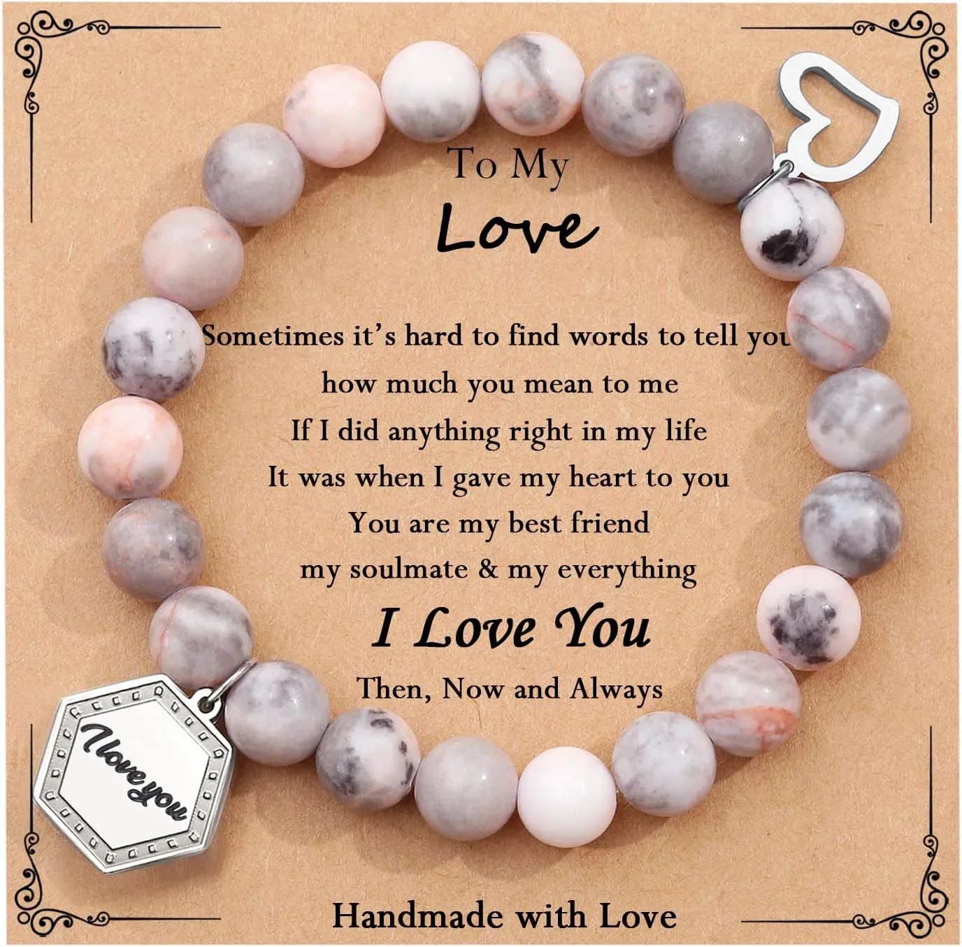 TONY & SANDY Unique Gifts for Women, Mom, Daughter, Wife, Friends, Sister, Aunt, Grandma - Beaded Bracelets for Women Teen Girls Jewelry on Birthday Christmas Graduation Easter