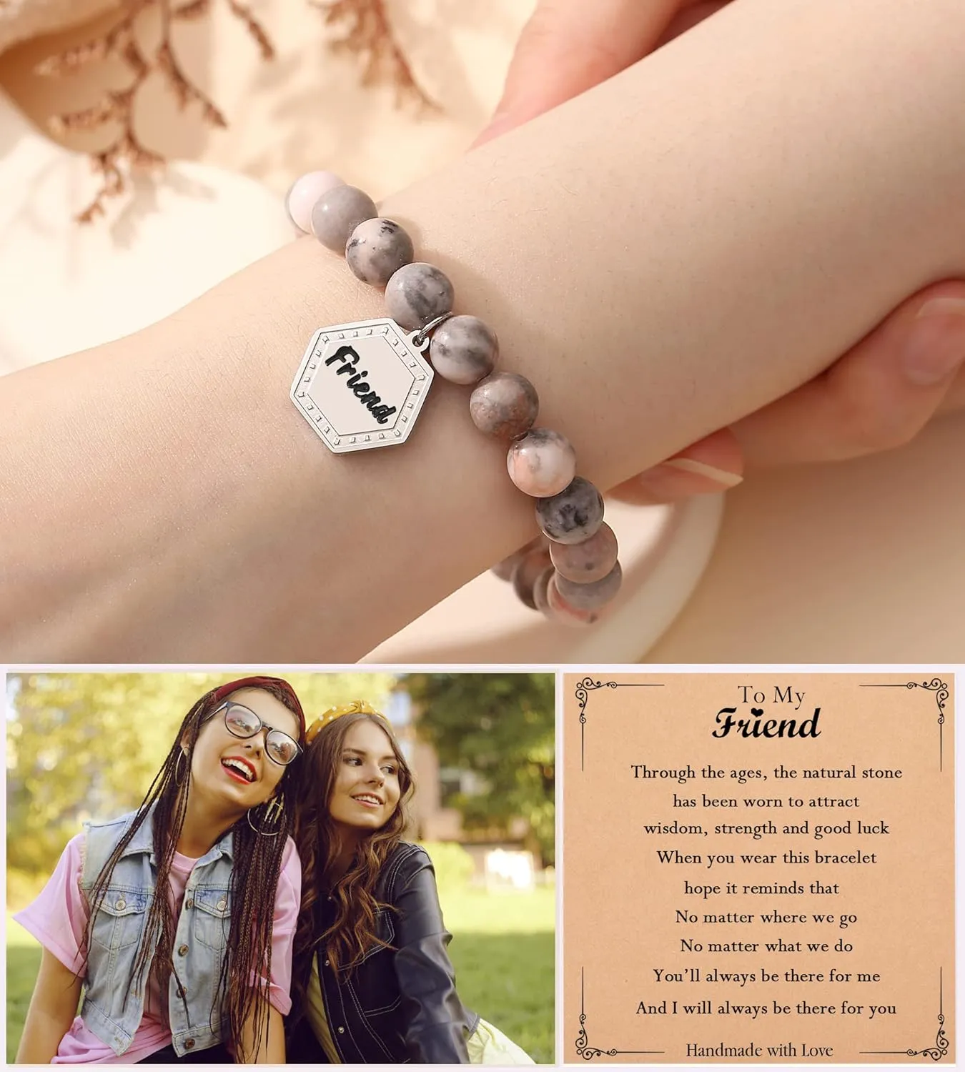 TONY & SANDY Unique Gifts for Women, Mom, Daughter, Wife, Friends, Sister, Aunt, Grandma - Beaded Bracelets for Women Teen Girls Jewelry on Birthday Christmas Graduation Easter