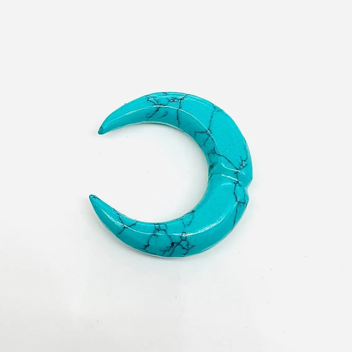 Turquoise Crystal Septum Pincher, 12g-1/2", Custom Sizes Available (9mm)
