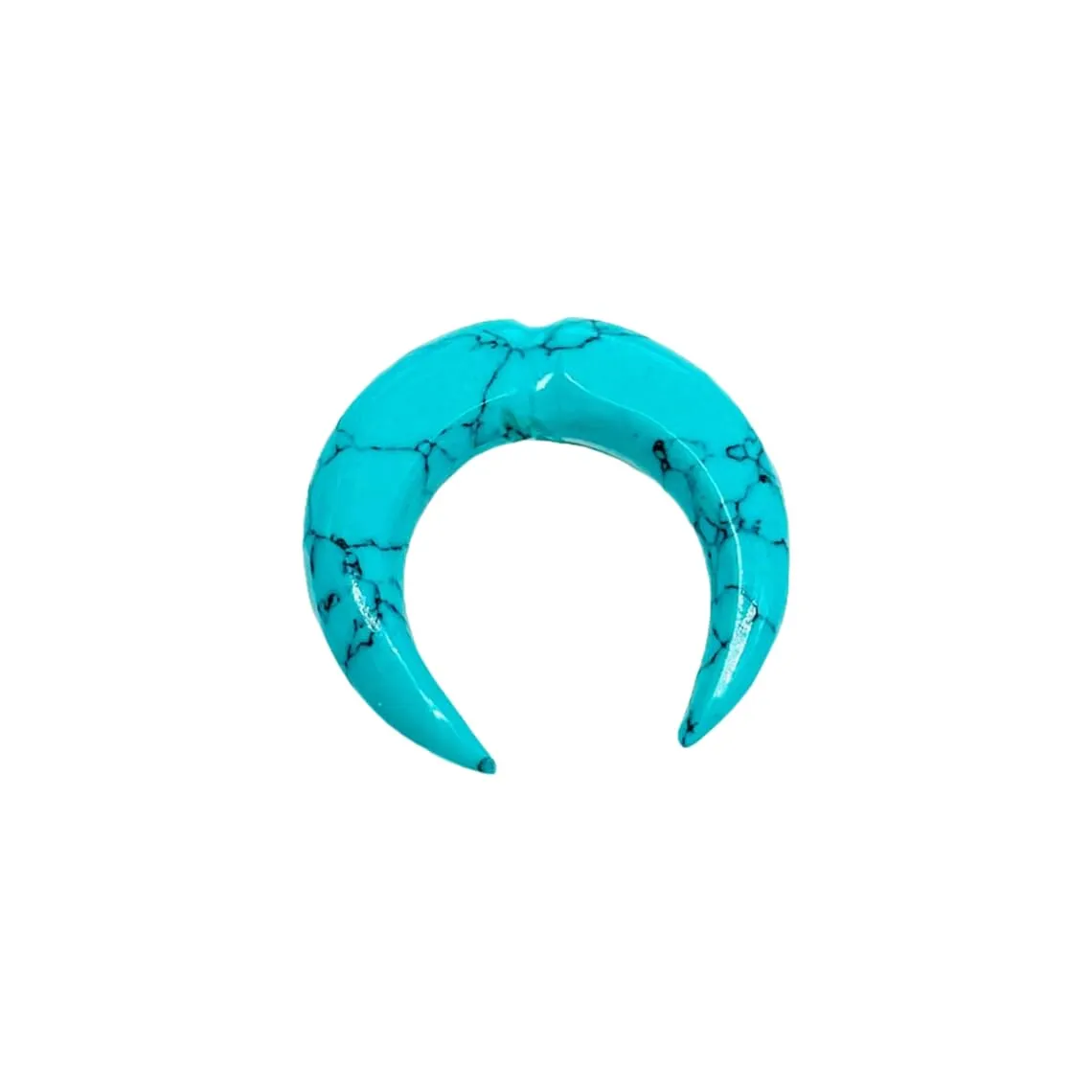 Turquoise Crystal Septum Pincher, 12g-1/2", Custom Sizes Available (9mm)