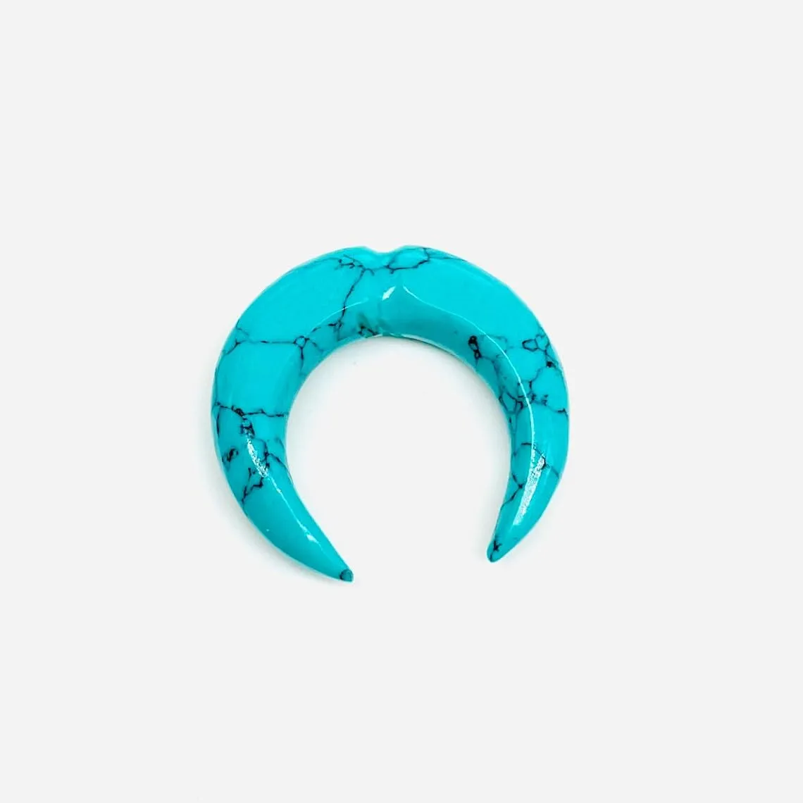 Turquoise Crystal Septum Pincher, 12g-1/2", Custom Sizes Available (9mm)