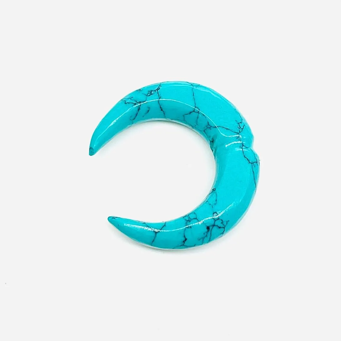 Turquoise Crystal Septum Pincher, 12g-1/2", Custom Sizes Available (9mm)
