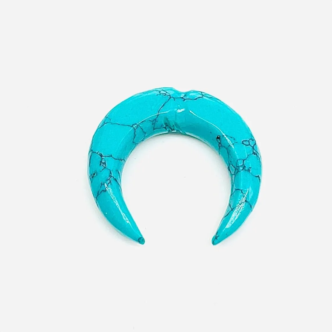 Turquoise Crystal Septum Pincher, 12g-1/2", Custom Sizes Available (9mm)