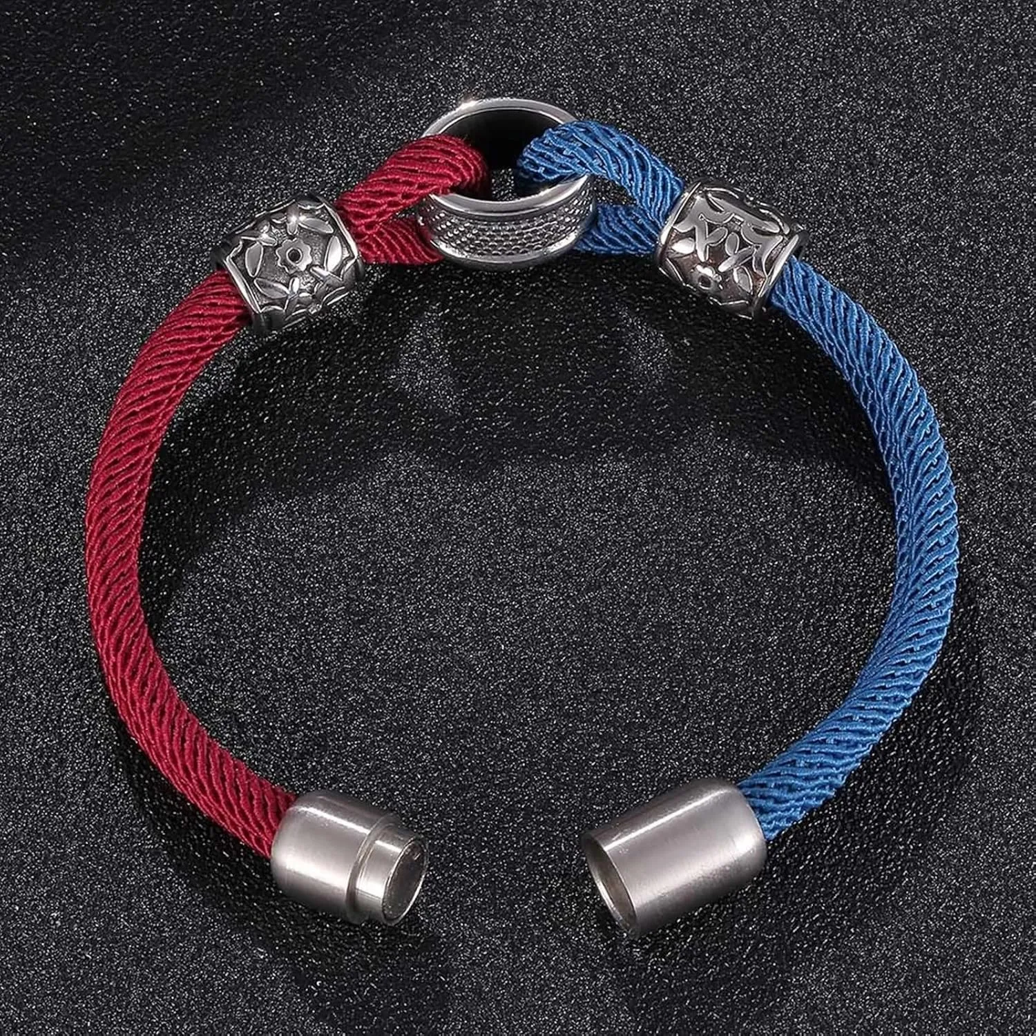 Unique Bracelet, Love Friendship Bracelet Double Braided Leather Cord Bracelet Matching Bracelets