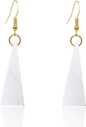 Unique Chic Black Triangle Shape Drop Dangle Wood Earrings Sacred Lightweight Geometry Eco-friendly Wooden Dangle Drop Earrings Simple Fashion Geometric For Women Girls Bar Party Jewelry