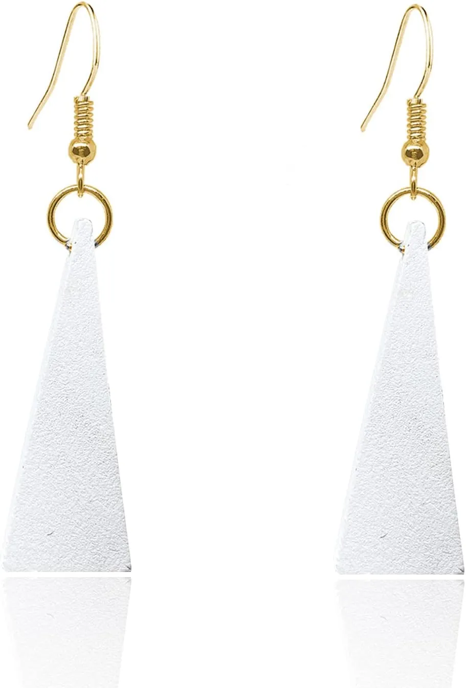 Unique Chic Black Triangle Shape Drop Dangle Wood Earrings Sacred Lightweight Geometry Eco-friendly Wooden Dangle Drop Earrings Simple Fashion Geometric For Women Girls Bar Party Jewelry