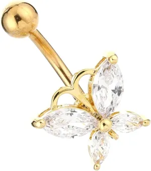 VALICLUD Navel Rings Belly Button Nails Fashionable Piercing Jewelry for Unique Personality
