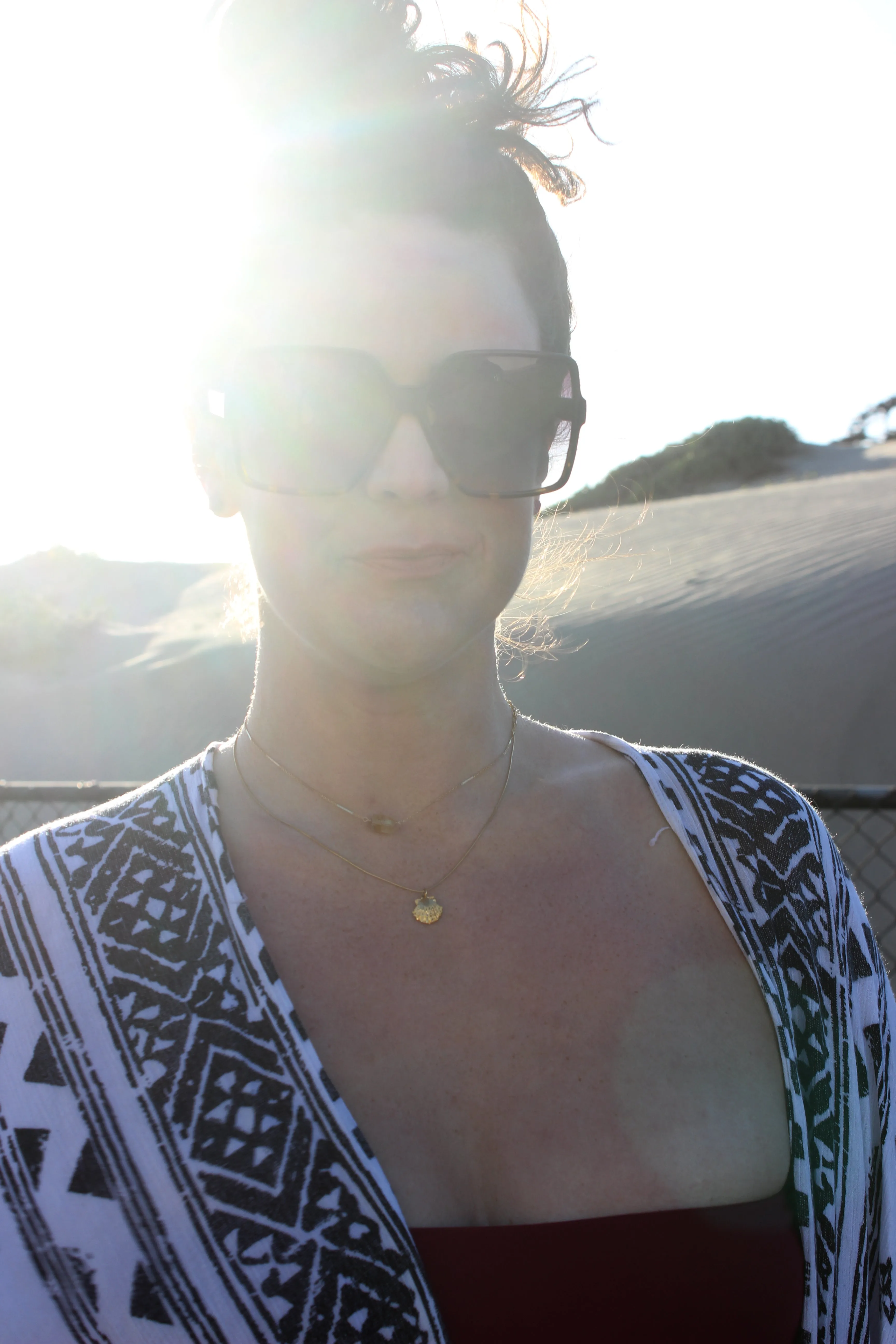 Vanessa // Mermaid Shell Necklace on Snake Chain, Gold, Sterling Silver, Beach // BH-N039