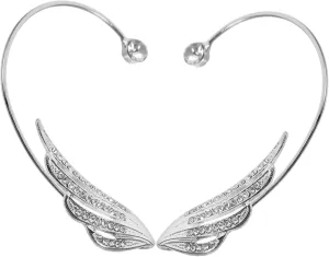 VANZACK 1Pair Rhinestone Ear Cuff Earrings for Women Non Piercing Cartilage Climbers Elegant Design Lightweight and Comfortable for Parties and Daily Wear