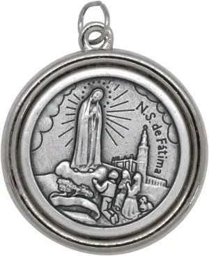 Venerare 1 1/4" Catholic Saint Medal with Polished Trim