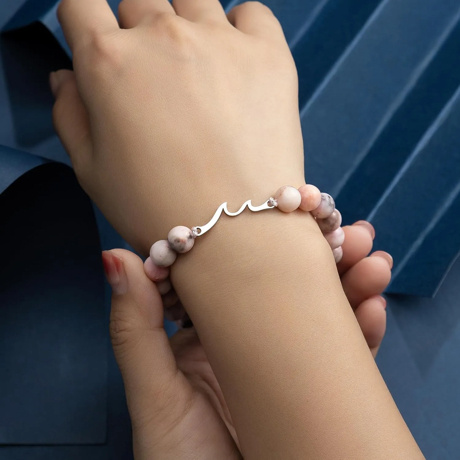Wave Friendship Bracelet, Best Friend Relaxation Unique Christmas Birthday Valentine's Day Bracelet Gifts for Women.