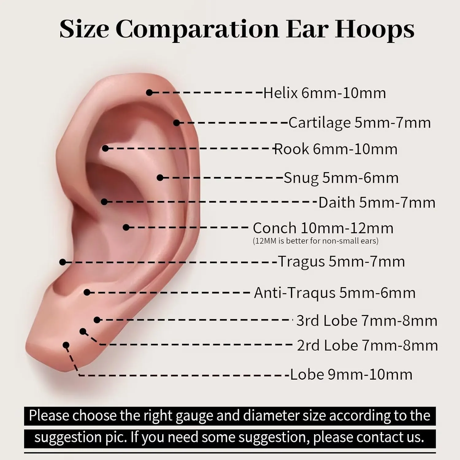 WBRWP Hinged CZ Septum Nose Rings Hoops: 316L Surgical Steel Septum Rings for Women 20G 18G 16G 14G Cartilage Earrings Conch Helix Daith Piercing Jewelry Rook Tragus Lobe Hoop 6mm 8mm 10mm