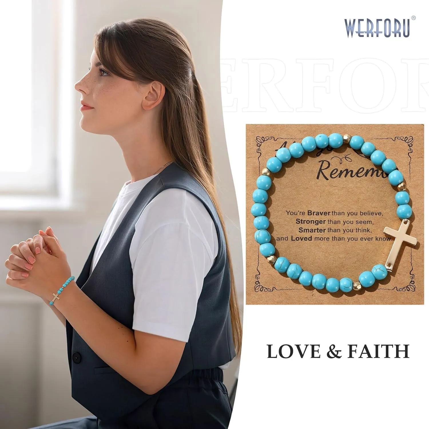 WERFORU Women Charm Bracelet Girls' Friendship Bracelets