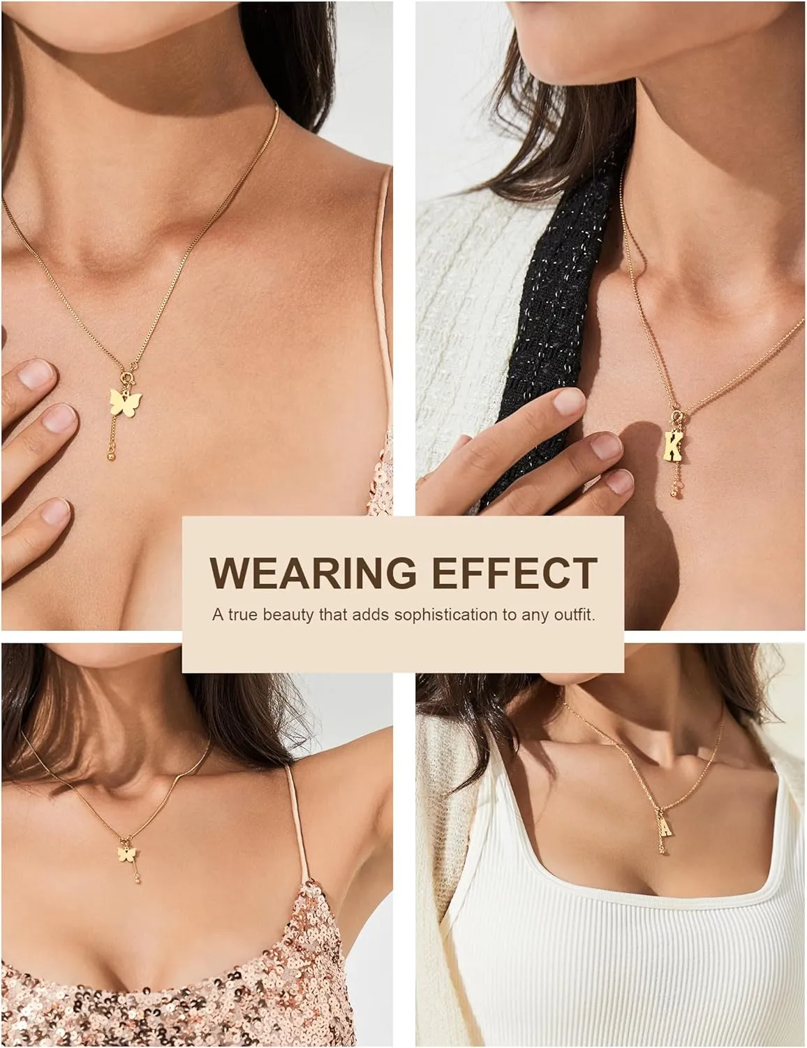 Womens Heart Pendant Necklace - Love Open Heart Necklace in 316L Hypoallergenic Surgical Steel, Dainty Cute Love Pendant for Everyday Wear