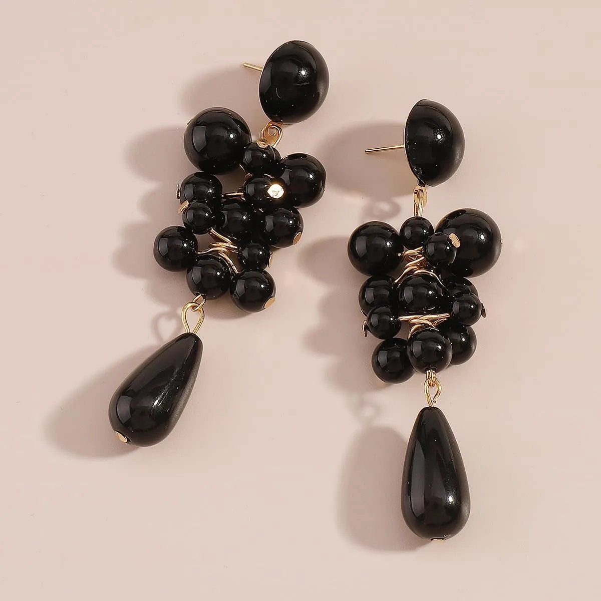 Xerling Elegant Fuax Cluster Pearl Dangle Drop Earrings for Women Girls