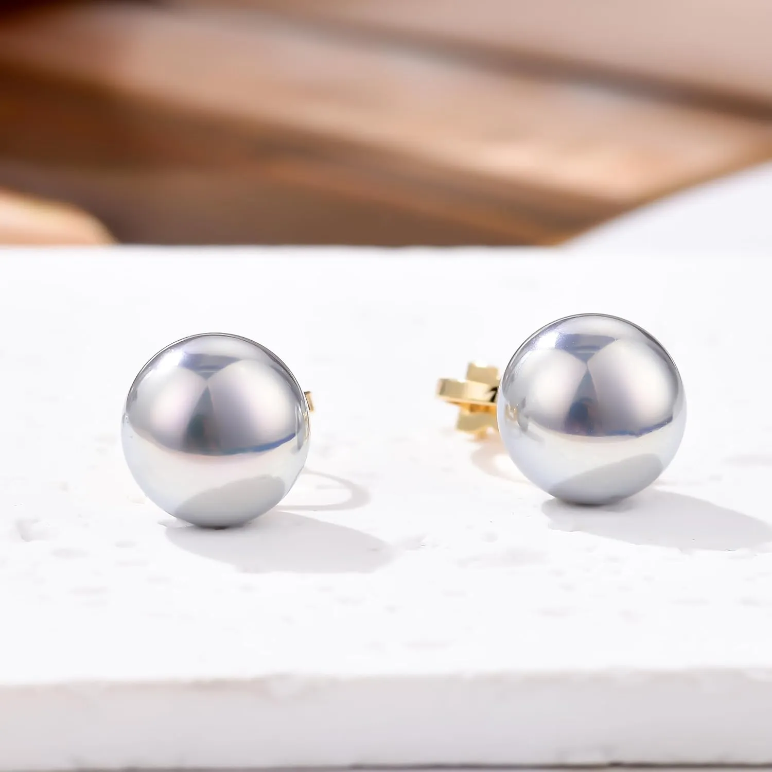 YOQUCOL Simulated Freshwater Pearl Clip On Earrings Not Pierced Elegant Stud Jewelry For Women