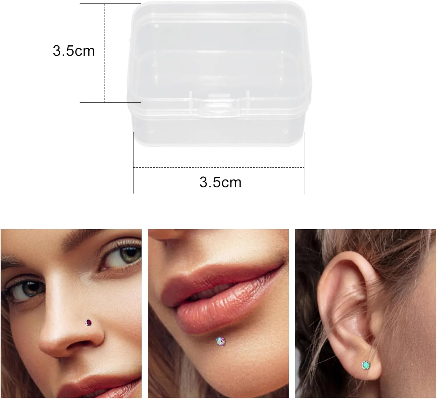 YTANDZP 20-33 Pcs Stainless Steel Nose Rings for Women Nose Rings Hoops L Shaped Nose Studs Screw Nose Piercing Jewelry