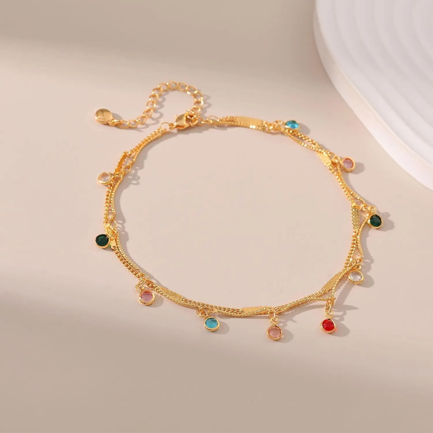 Yumikoo 18k Gold Plated Anklet Ankle Bracelets for Women