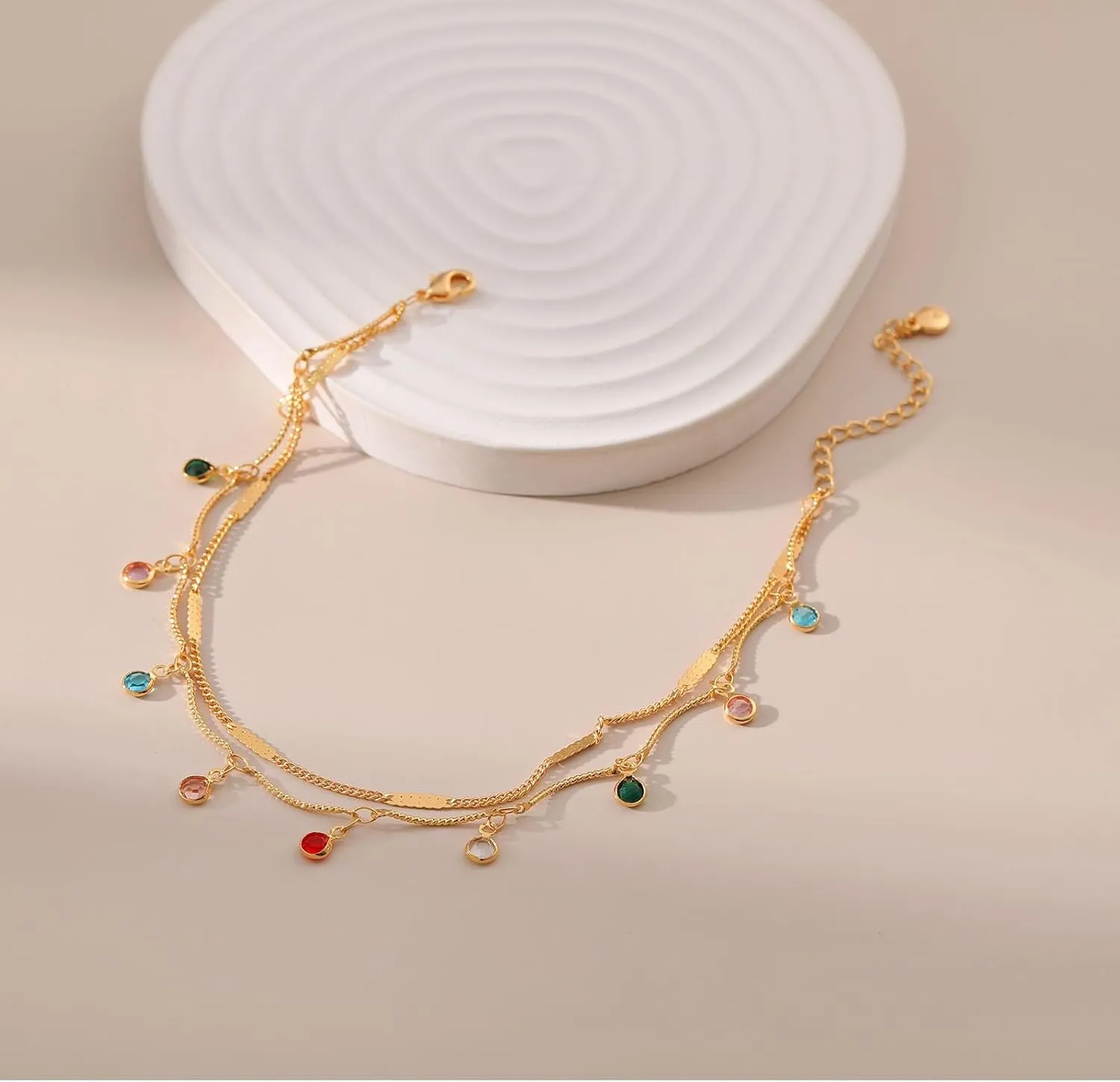 Yumikoo 18k Gold Plated Anklet Ankle Bracelets for Women