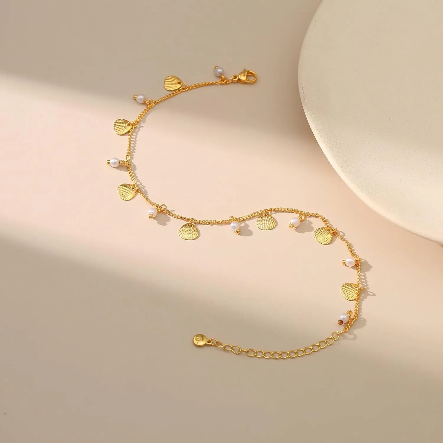 Yumikoo 18k Gold Plated Anklet Ankle Bracelets for Women