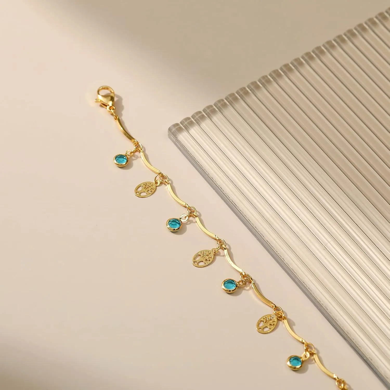 Yumikoo 18k Gold Plated Anklet Ankle Bracelets for Women