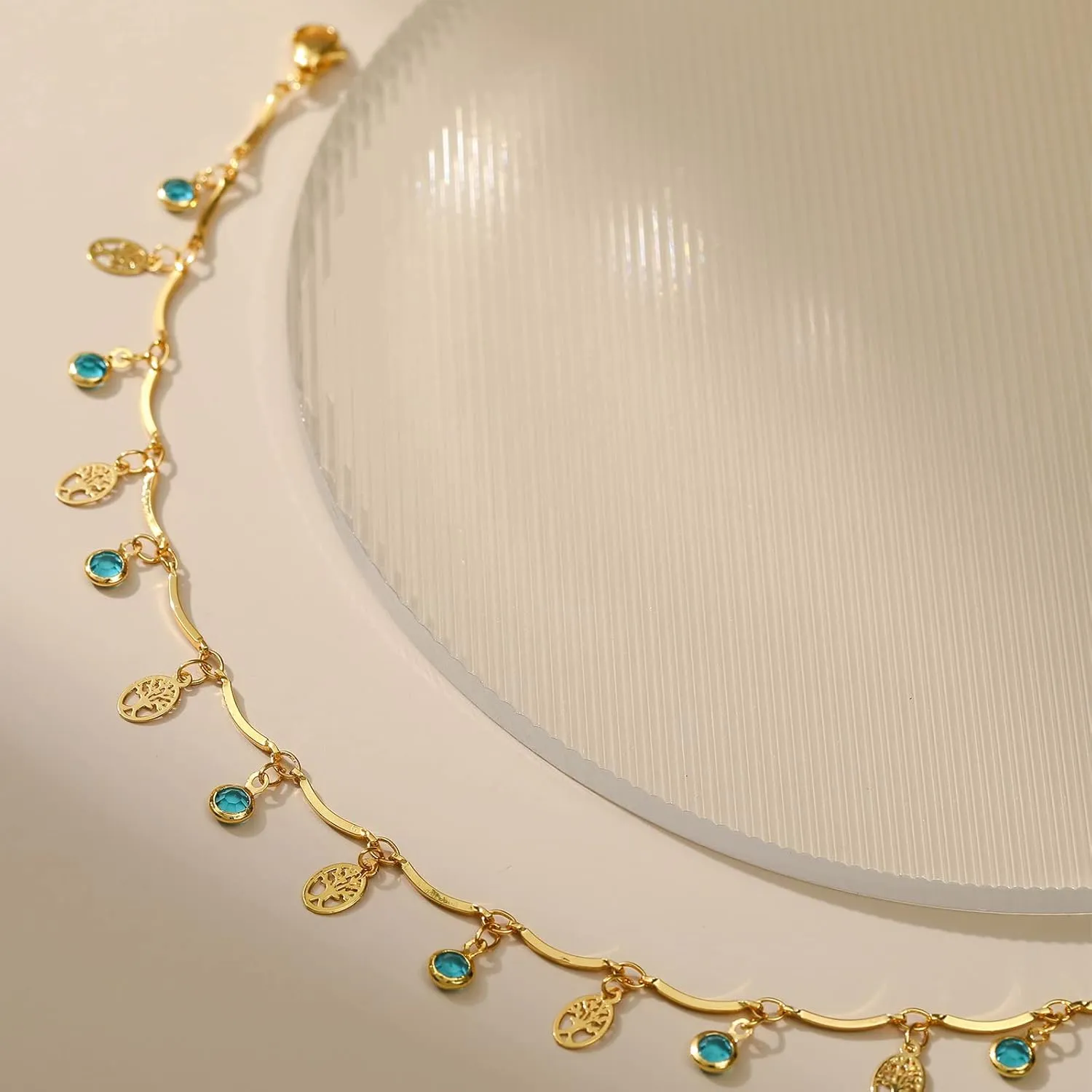 Yumikoo 18k Gold Plated Anklet Ankle Bracelets for Women