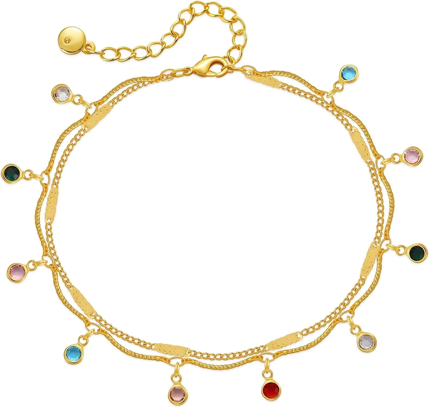 Yumikoo 18k Gold Plated Anklet Ankle Bracelets for Women
